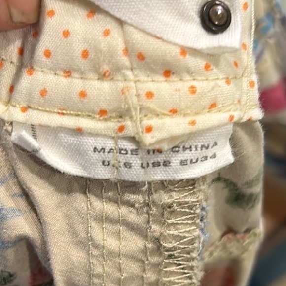 Anthropologie Hei Hei Floral Cargo Cropped Pants - 2 - Picture 11 of 13